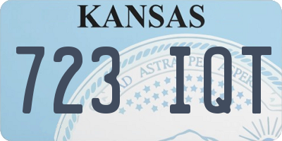 KS license plate 723IQT