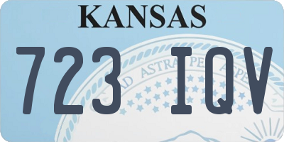 KS license plate 723IQV