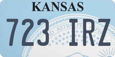 KS license plate 723IRZ