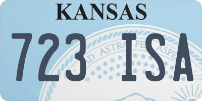 KS license plate 723ISA