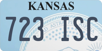 KS license plate 723ISC