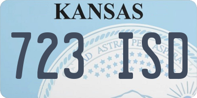 KS license plate 723ISD