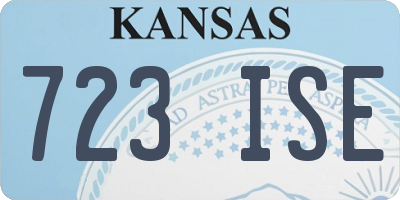 KS license plate 723ISE