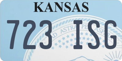 KS license plate 723ISG