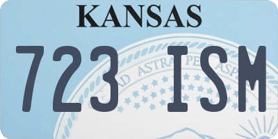 KS license plate 723ISM