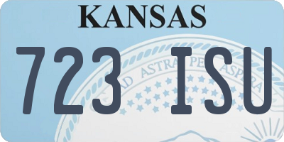 KS license plate 723ISU