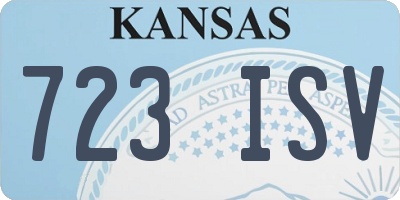 KS license plate 723ISV