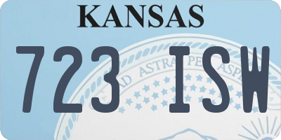 KS license plate 723ISW