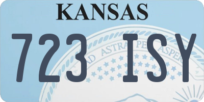 KS license plate 723ISY