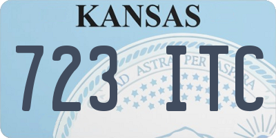 KS license plate 723ITC