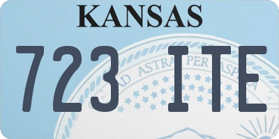 KS license plate 723ITE
