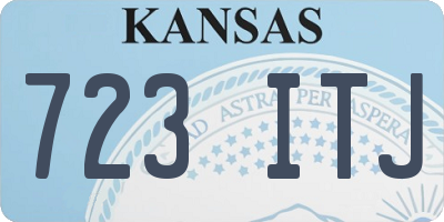 KS license plate 723ITJ
