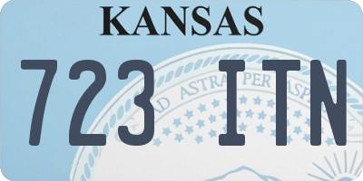 KS license plate 723ITN