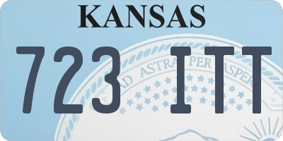 KS license plate 723ITT