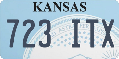 KS license plate 723ITX