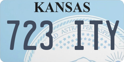 KS license plate 723ITY