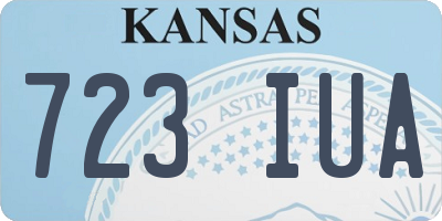 KS license plate 723IUA