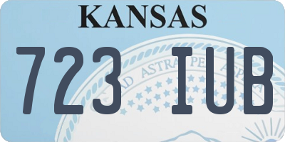 KS license plate 723IUB