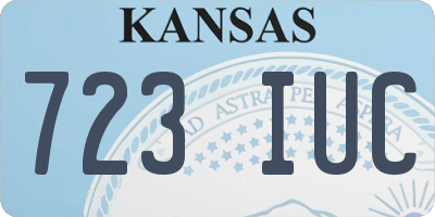 KS license plate 723IUC