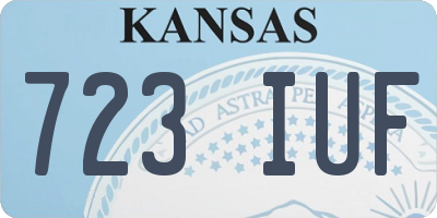 KS license plate 723IUF