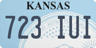 KS license plate 723IUI