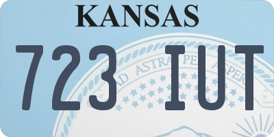KS license plate 723IUT