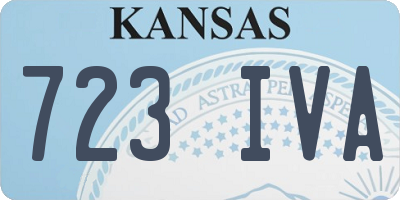 KS license plate 723IVA