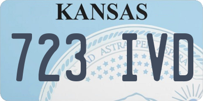 KS license plate 723IVD