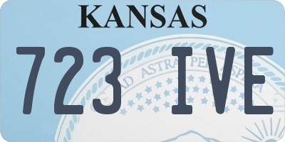 KS license plate 723IVE