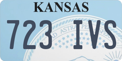KS license plate 723IVS