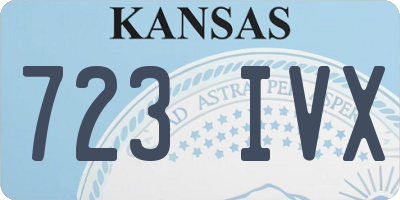 KS license plate 723IVX