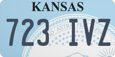 KS license plate 723IVZ