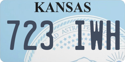 KS license plate 723IWH