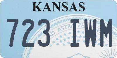 KS license plate 723IWM