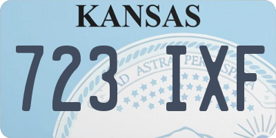 KS license plate 723IXF