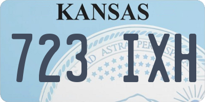 KS license plate 723IXH