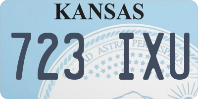KS license plate 723IXU