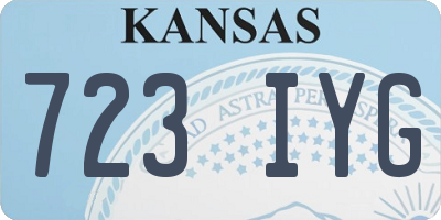 KS license plate 723IYG