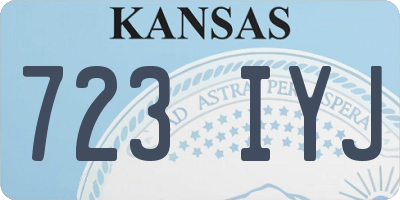 KS license plate 723IYJ