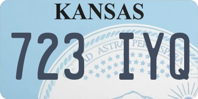 KS license plate 723IYQ