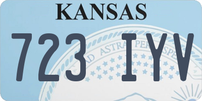 KS license plate 723IYV