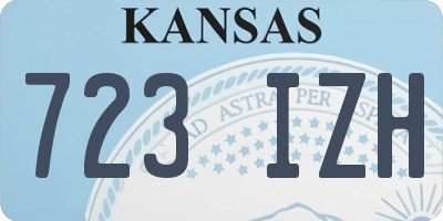 KS license plate 723IZH