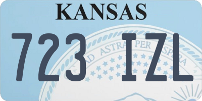 KS license plate 723IZL