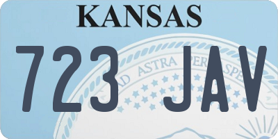 KS license plate 723JAV