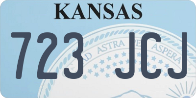 KS license plate 723JCJ