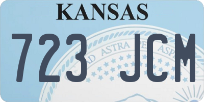 KS license plate 723JCM