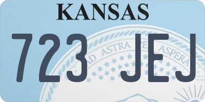 KS license plate 723JEJ