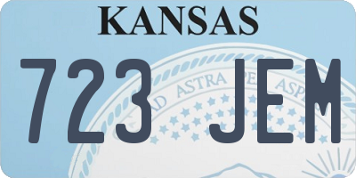 KS license plate 723JEM