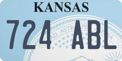 KS license plate 724ABL