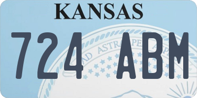 KS license plate 724ABM